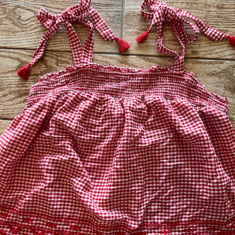 Beautiful Red Gingham Red Shirt Old Navy Large